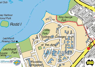 Map of Callan Park