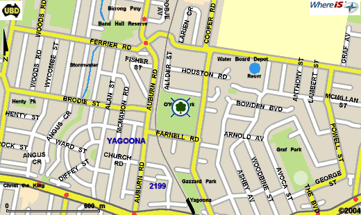 Map of O'Neill Park