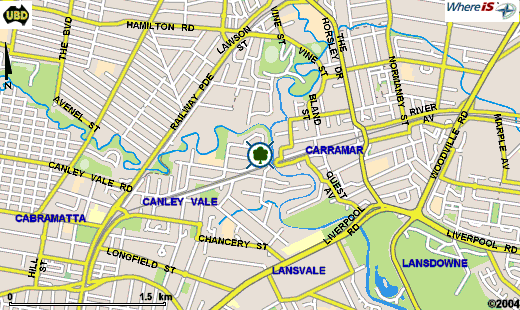 Map of Parkes Reserve
