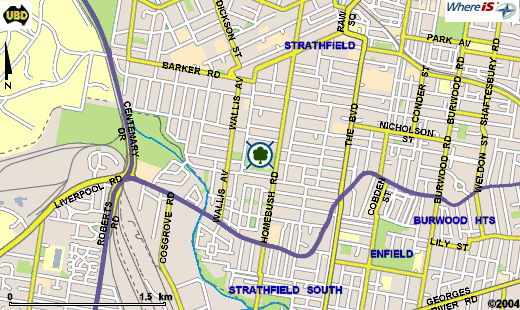 Map of Strathfield Park